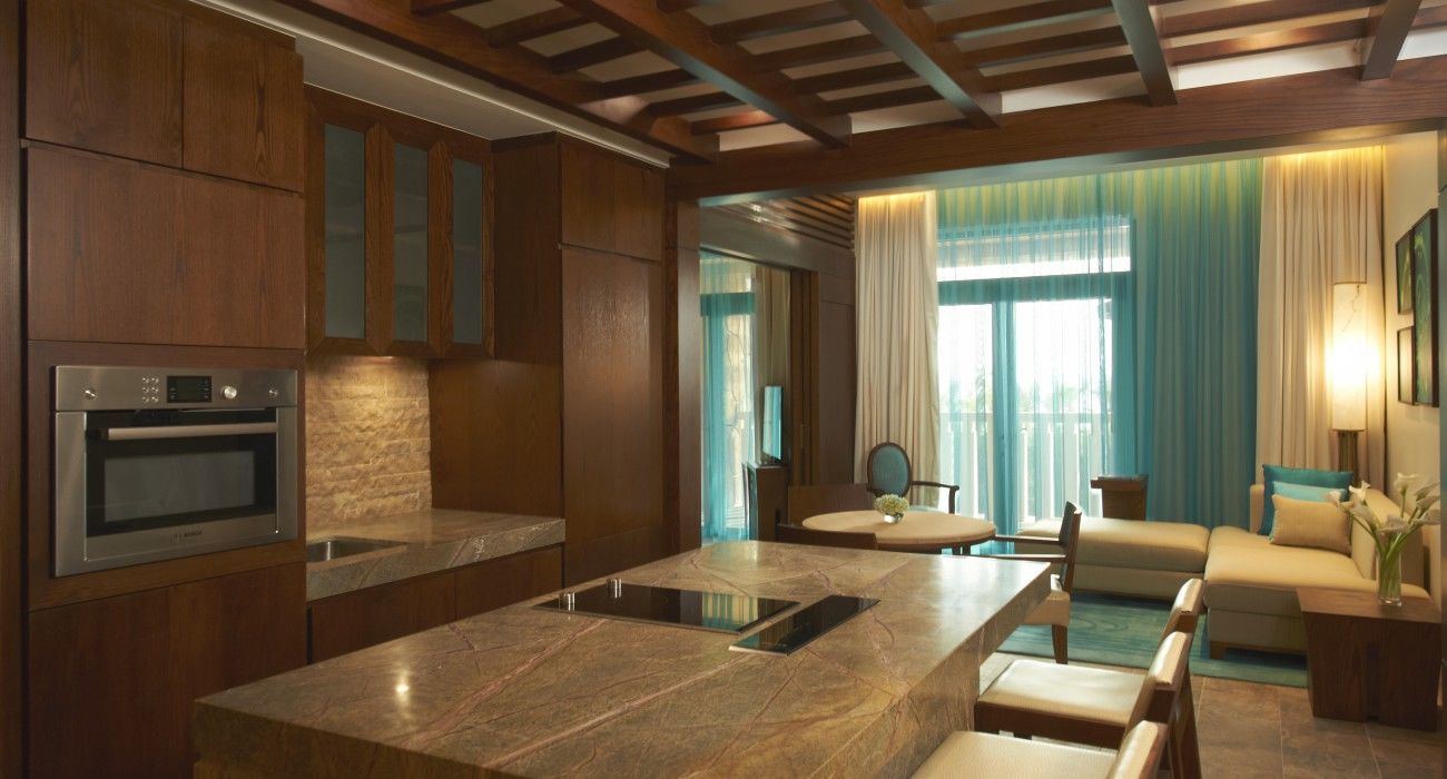 Sofitel Dubai Palm Apartments Exterior photo 3D rendering of a kitchen